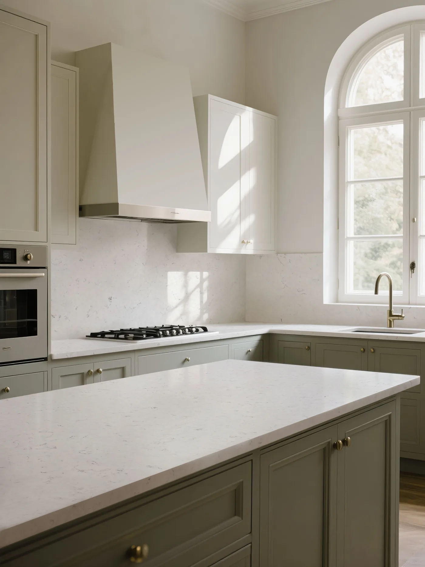 Carrara Collection 02 kitchen with Alpha Surfaces benchtop
